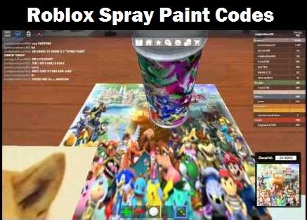 id de spray roblox